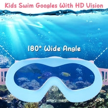 Load image into Gallery viewer, Kids Swim Goggles with Ear Plugs UV Protection Anti-Fog Leak Proof