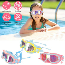 Load image into Gallery viewer, Kids Swim Goggles with Ear Plugs UV Protection Anti-Fog Leak Proof