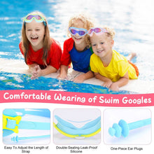 Load image into Gallery viewer, Kids Swim Goggles with Ear Plugs UV Protection Anti-Fog Leak Proof