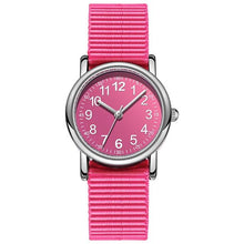 Load image into Gallery viewer, Kids Watch Muticolour Nylon Watchband Gift For Childern School Student Analog Watch Read Easily Children's First Watch Daily Wrist Watch For Boys And Girls With Soft Cloth Strap