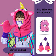 Load image into Gallery viewer, Kids Winter Fleece Warmer Balaclava Cap Thermal Tactical Military Helmet Windproof Full Face Mask Cover Ski Beanies For Boy Girl Women Camouflage Balaclava Face Scarf Mask Sunscreen Dustproof Army Cycling Hunting Fishing Tactical Airsoft Hat Men Women