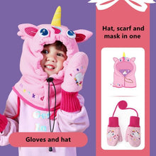 Load image into Gallery viewer, Kids Winter Fleece Warmer Balaclava Cap Thermal Tactical Military Helmet Windproof Full Face Mask Cover Ski Beanies For Boy Girl Women Camouflage Balaclava Face Scarf Mask Sunscreen Dustproof Army Cycling Hunting Fishing Tactical Airsoft Hat Men Women
