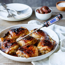 Load image into Gallery viewer, Kitchen Digital BBQ Food Thermometer Meat Cake Candy Fry Grill Dinning Household Meat Thermometer Digital Instant Read Food Meat Thermometer with Long Probe Cooking Thermometer for Kitchen BBQ Grill and Cooking Thermometer Oven Thermometer Tool