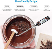 Load image into Gallery viewer, Kitchen Digital BBQ Food Thermometer Meat Cake Candy Fry Grill Dinning Household Meat Thermometer Digital Instant Read Food Meat Thermometer with Long Probe Cooking Thermometer for Kitchen BBQ Grill and Cooking Thermometer Oven Thermometer Tool