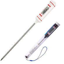 Load image into Gallery viewer, Kitchen Digital BBQ Food Thermometer Meat Cake Candy Fry Grill Dinning Household Meat Thermometer Digital Instant Read Food Meat Thermometer with Long Probe Cooking Thermometer for Kitchen BBQ Grill and Cooking Thermometer Oven Thermometer Tool