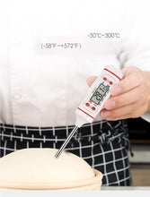 Load image into Gallery viewer, Kitchen Digital BBQ Food Thermometer Meat Cake Candy Fry Grill Dinning Household Waterproof Instant Read Meat Thermometer for Cooking Digital Food Thermometer For Cooking IP67 Waterproof Kitchen Thermometer Probe With Cooking Thermometer Oven Tool