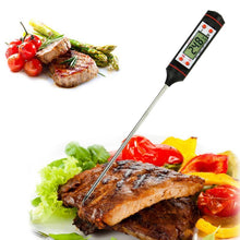 Load image into Gallery viewer, Kitchen Digital BBQ Food Thermometer Meat Cake Candy Fry Grill Dinning Household Waterproof Instant Read Meat Thermometer for Cooking Digital Food Thermometer For Cooking IP67 Waterproof Kitchen Thermometer Probe With Cooking Thermometer Oven Tool