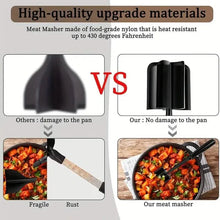 Load image into Gallery viewer, Kitchen Meat Chopper Ground Beef Masher Utensil Heat Resistant Non-Stick