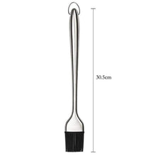 Load image into Gallery viewer, Kitchen Oil Brush BBQ Grill Basting Brush Stainless Steel Handle Pastry Brush Barbecue Cooking Brush BBQ Kitchen Tools String Brush BBQ Pastry Brush Stainless Steel BBQ Sauce Oil Pastry Brush for Baking BBQ Accessories