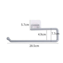 Load image into Gallery viewer, Kitchen Paper Roll Holder Towel Hanger Rack Bar Cabinet Rag Hanging Holder Shelf Toilet Paper Holders Toilet Kitchen Accessories Paper Towel Holder Under Cabinet Wall Mount Self Adhesive No Drilling