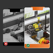 Load image into Gallery viewer, Kitchen Storage Rack - Multi-Functional Household Sink Organizer with Drain Basket