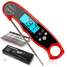 Load image into Gallery viewer, Kitchen Thermometer Waterproof Kitchen Food Cooking Thermometer with Backlight LCD Best Super Fast Electric Meat Thermometer Probe for BBQ Grilling Smoker Baking Meat Water Milk Cooking Probe BBQ Electronic Oven Waterproof Kitchen Tools