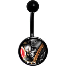 Load image into Gallery viewer, Wake the Dead Grim Reaper Halloween Black Belly Ring