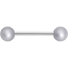 Load image into Gallery viewer, Silver Silicone Coated Acrylic Ball End Barbell Tongue Ring