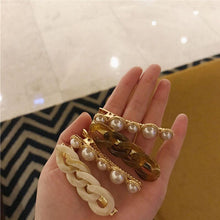 Load image into Gallery viewer, Korea Style Pearl Hair clip for Women Romantic Female Jewelry Chain Hairpin Accessories Hair Stick Barrettes Hair Accessories for Party Wedding