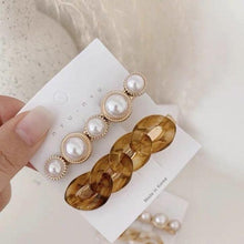 Load image into Gallery viewer, Korea Style Pearl Hair clip for Women Romantic Female Jewelry Chain Hairpin Accessories Hair Stick Barrettes Hair Accessories for Party Wedding