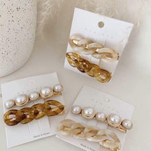 Load image into Gallery viewer, Korea Style Pearl Hair clip for Women Romantic Female Jewelry Chain Hairpin Accessories Hair Stick Barrettes Hair Accessories for Party Wedding