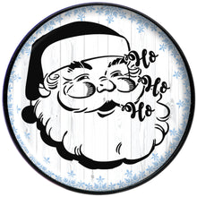 Load image into Gallery viewer, Christmas Retro Santa Ho Ho Ho Black Stud Earrings