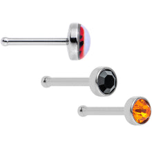 Load image into Gallery viewer, 20G Licensed NFL Cincinnati Bengals Logo Nose Bone 3 Pack Set