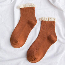 Load image into Gallery viewer, Lace Frilly Ruffle Socks Kawaii Cute Korean Style Women Cotton Woman Socks Winter Comfortable Cotton Socks Warm Socks For Men And Women