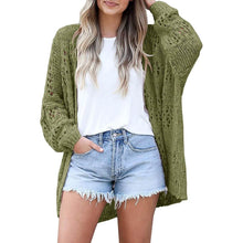 Load image into Gallery viewer, Ladies Crochet Cardigan Sweater