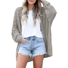 Load image into Gallery viewer, Ladies Crochet Cardigan Sweater