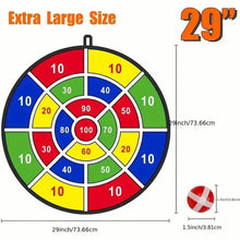 Load image into Gallery viewer, Large 29" Dart Board With Sticky Balls, Indoor & Outdoor Fun Party Play Game Toys
