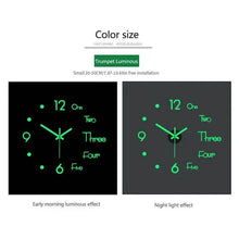 Load image into Gallery viewer, Large 3D Frameless Wall Clock Stickers