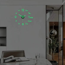 Load image into Gallery viewer, Large 3D Frameless Wall Clock Stickers