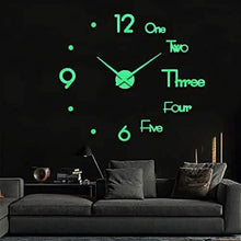 Load image into Gallery viewer, Large 3D Frameless Wall Clock Stickers