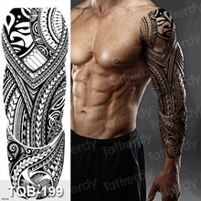 Load image into Gallery viewer, Large Black Temporary Tattoo Waterproof Luxury Big Tattoo For Body Arm Legs Modern Design