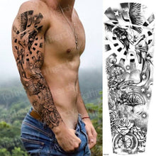Load image into Gallery viewer, Large Black Temporary Tattoo Waterproof Luxury Big Tattoo For Body Arm Legs Modern Design