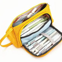 Load image into Gallery viewer, Large Capacity Big Simple Pencil Case For School Stylish Print High Quality Organizer Vintage Pencil Pouch