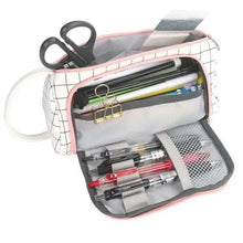 Load image into Gallery viewer, Large Capacity Big Simple Pencil Case For School Stylish Print High Quality Organizer Vintage Pencil Pouch