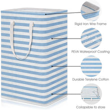 Load image into Gallery viewer, Large Foldable Tall Laundry Basket Storage Basket