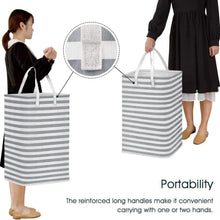 Load image into Gallery viewer, Large Foldable Tall Laundry Basket Storage Basket
