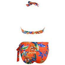 Load image into Gallery viewer, Large Size Swimsuit Women High Waist Bikini Swimwear Women High Waisted Bikini Set Two Piece Swimsuits Tummy Control Bathing Suits With Shorts Push Up Swim Wear Female Bandage Bikini Set Bathing Suit Women