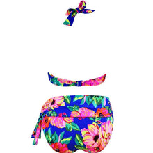 Load image into Gallery viewer, Large Size Swimsuit Women High Waist Bikini Swimwear Women High Waisted Bikini Set Two Piece Swimsuits Tummy Control Bathing Suits With Shorts Push Up Swim Wear Female Bandage Bikini Set Bathing Suit Women