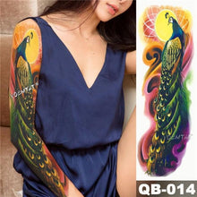 Load image into Gallery viewer, Large Tattoo Sleeve Arm Waterproof Temporary Sticker Tiger Fox For Arm Luxury Colorful Design