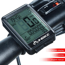 Load image into Gallery viewer, LCD Bike Code Meter Wired Wireless Mountain Bike Speedometer Bicycle Odometer Cycling Multifunctional And Waterproof Smart Backlight HD Digital LCD Big Display Auto Power Off And Wake-up Speedometer
