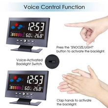 Load image into Gallery viewer, LCD Color Screen Digital Backlight Snooze Alarm Clock