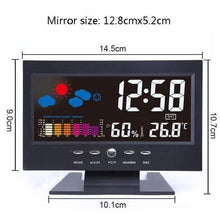 Load image into Gallery viewer, LCD Color Screen Digital Backlight Snooze Alarm Clock