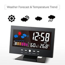 Load image into Gallery viewer, LCD Color Screen Digital Backlight Snooze Alarm Clock