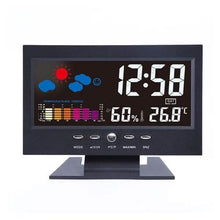 Load image into Gallery viewer, LCD Color Screen Digital Backlight Snooze Alarm Clock