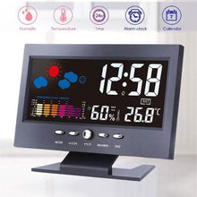 Load image into Gallery viewer, LCD Color Screen Digital Backlight Snooze Alarm Clock