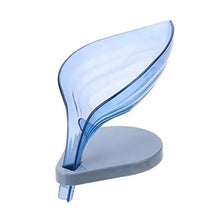 Load image into Gallery viewer, Leaf Shape Soap Box Bathroom soap holder Dish Storage Plate Tray Bathroom Soap Holder Case Bathroom Supplies bathroom gadgets Drainage Soap Holder-Leaf Soap Storage Box-Vertical Manual Soap Holder-Suction Cup Drain Soap Box for Shower Bathroom Kitchen