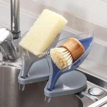 Load image into Gallery viewer, Leaf Shape Soap Box Bathroom soap holder Dish Storage Plate Tray Bathroom Soap Holder Case Bathroom Supplies bathroom gadgets Drainage Soap Holder-Leaf Soap Storage Box-Vertical Manual Soap Holder-Suction Cup Drain Soap Box for Shower Bathroom Kitchen