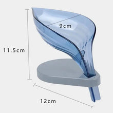 Load image into Gallery viewer, Leaf Shape Soap Box Bathroom soap holder Dish Storage Plate Tray Bathroom Soap Holder Case Bathroom Supplies bathroom gadgets Drainage Soap Holder-Leaf Soap Storage Box-Vertical Manual Soap Holder-Suction Cup Drain Soap Box for Shower Bathroom Kitchen