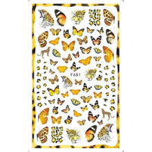 Load image into Gallery viewer, Leaf With Lines Nails Sticker Designer Fruit Nail Art 3D Decals Acrylic Designs Self Adhesive Manicure Slider Stickers Glitter Decals Love Nail Sequins Laser Heart Nail Supplies Sparkle Nail Accessories Star Accessories Heart Nail Art