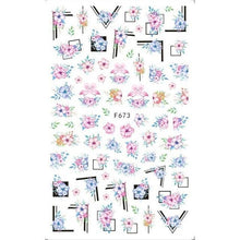 Load image into Gallery viewer, Leaf With Lines Nails Sticker Designer Fruit Nail Art 3D Decals Acrylic Designs Self Adhesive Manicure Slider Stickers Glitter Decals Love Nail Sequins Laser Heart Nail Supplies Sparkle Nail Accessories Star Accessories Heart Nail Art